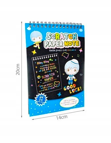 ZDRAPYWANKA WYDRAPYWANKA A5 KOLOROWANKA NOTES SCRATCH Kod producenta 00010766