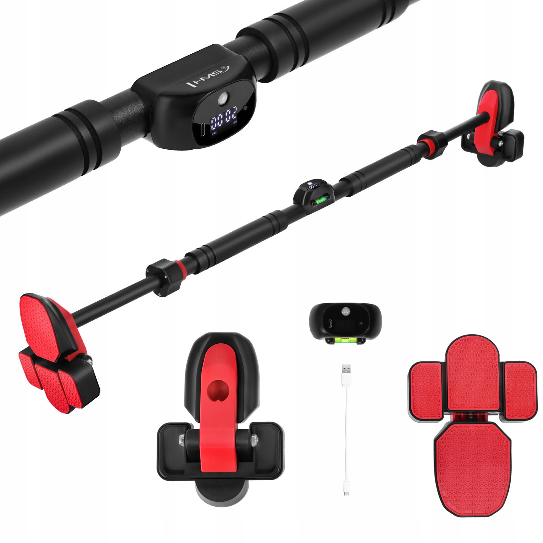 Drążek do podciągania 100-120cm z Licznikiem DD500 Hms Rozporowy