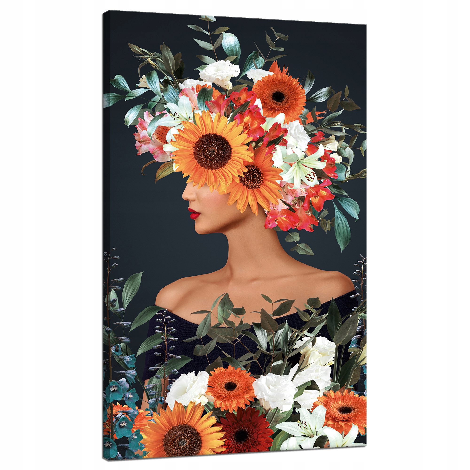 Obraz na plátně Žena Květiny Umění Příroda 70x120 cm