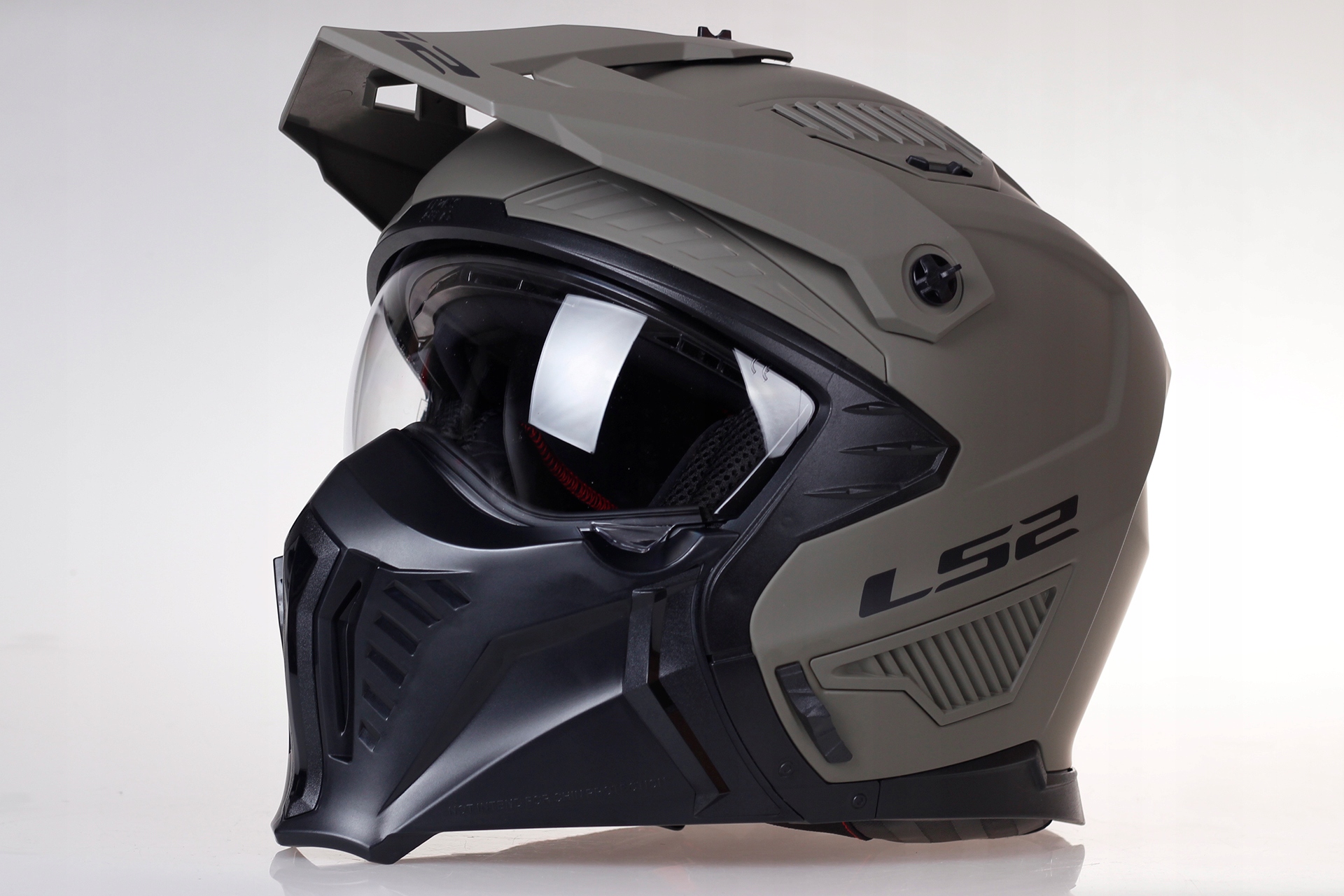 KASK LS2 OF606 WYPINANA SZCZĘKA + DASZEK 2 szyby 4 w 1 SAND matowy Producent LS2