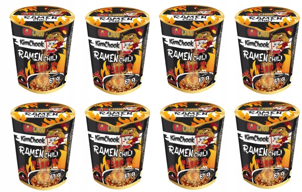 Levně 8 x 85 g Kim Choo Ramen Chili pikantní nudlová polévka s příchutí chilli Karton