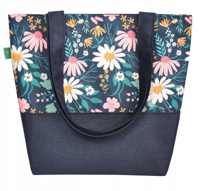 TORBA W KWIATY TOREBKA SHOPPER SUWAK COOLFLAMINGO