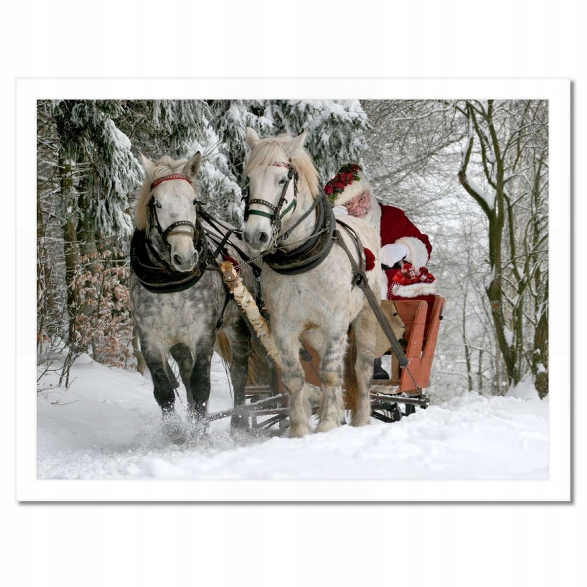 Plakáty v rámu 40x30 Hvězda Santa Claus