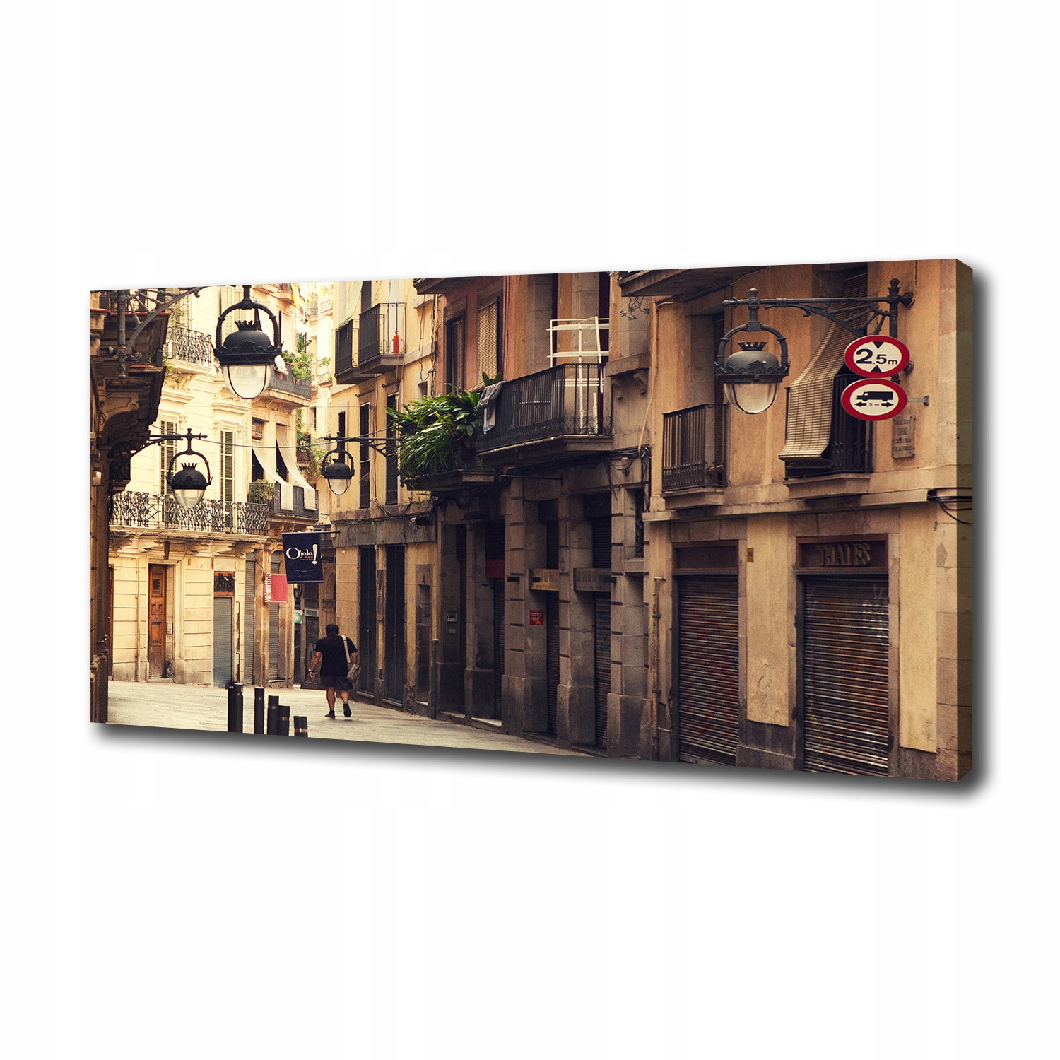 

Foto obraz na płótnie Ulice Barcelony 100x50 cm