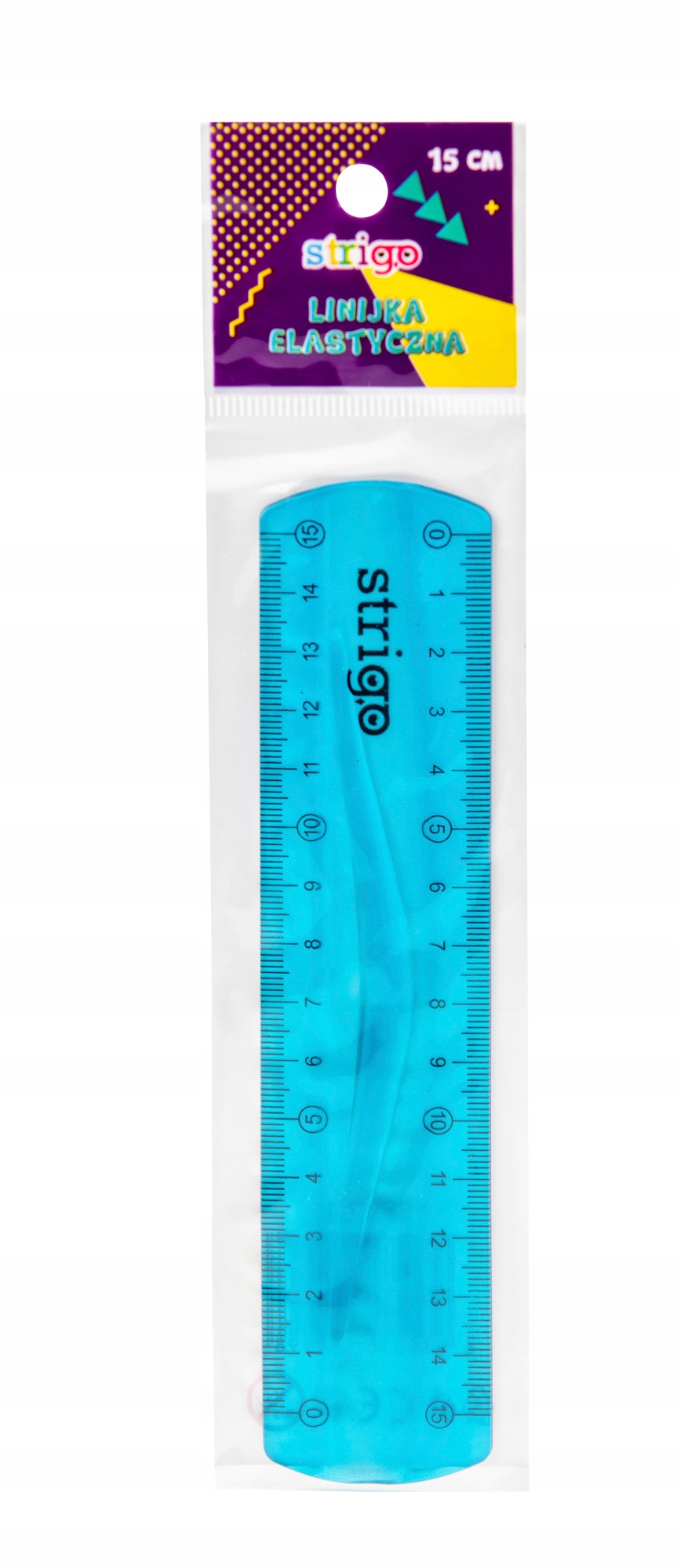 

Linijka elastyczna Strigo 15 cm niebieska
