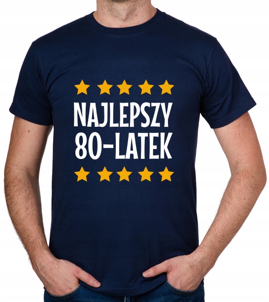 

koszulka Najlepszy 80-LATEK 80 Urodziny prezent
