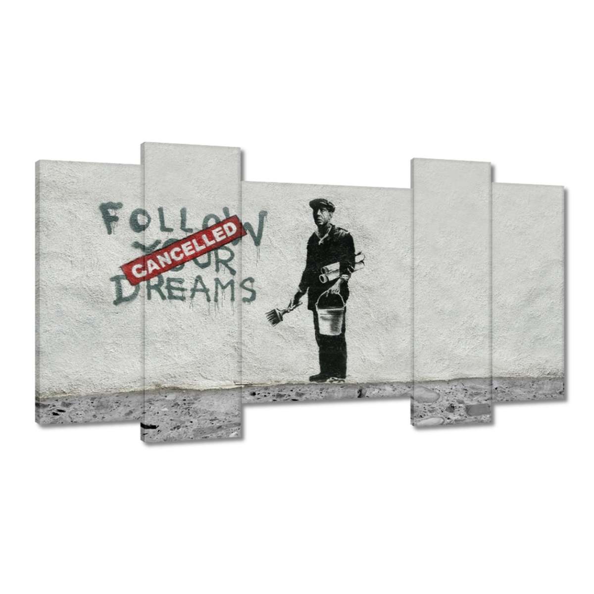 Obrazy 120x65 Banksy Follow Your Dreams