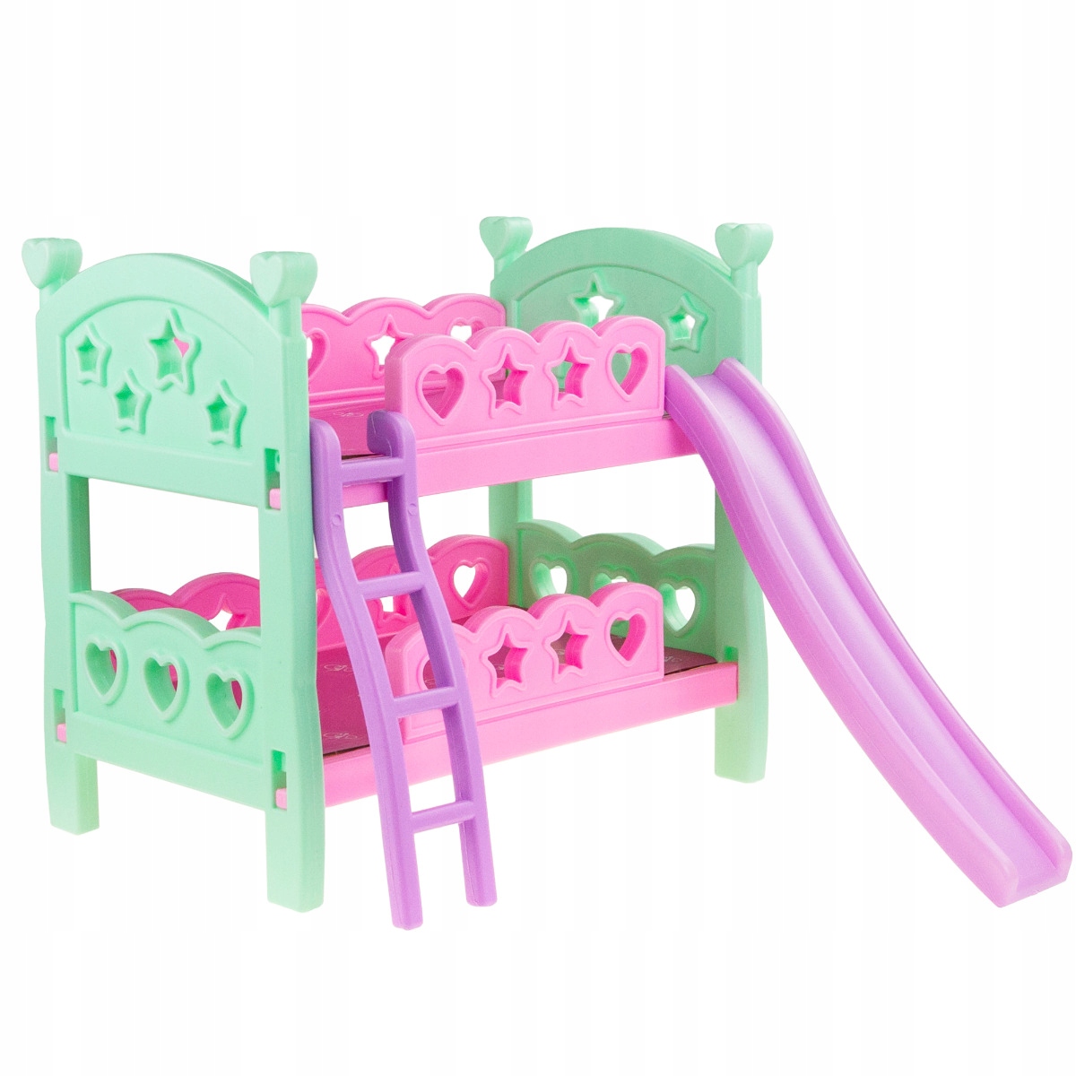 ŁÓŻECZKO DLA LALEK PIĘTROWE + DRABINKA ŚLIZGAWKA Marka Martom