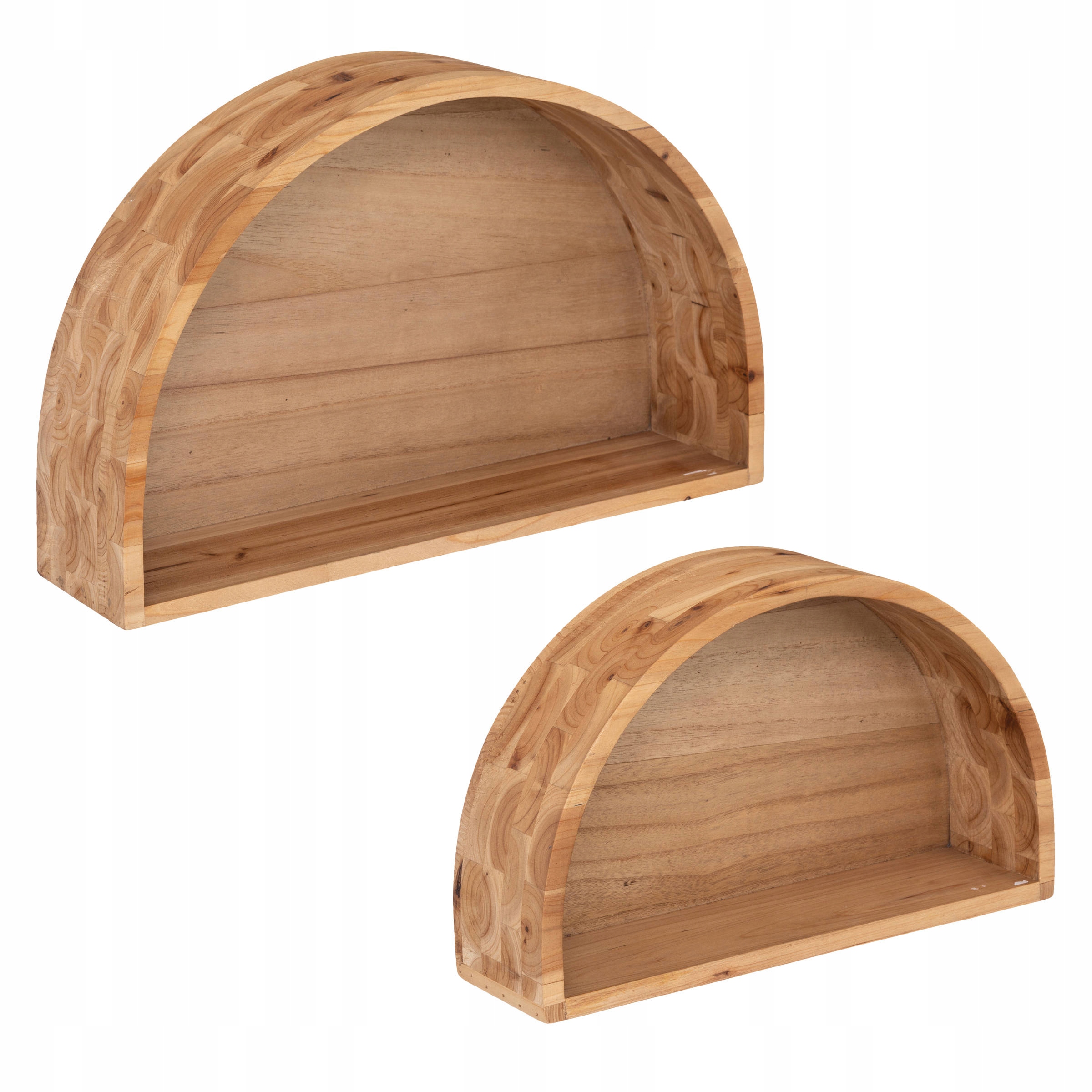 

Półki Dekoracyjne półokrągłe Wiszące 2 szt 55x35