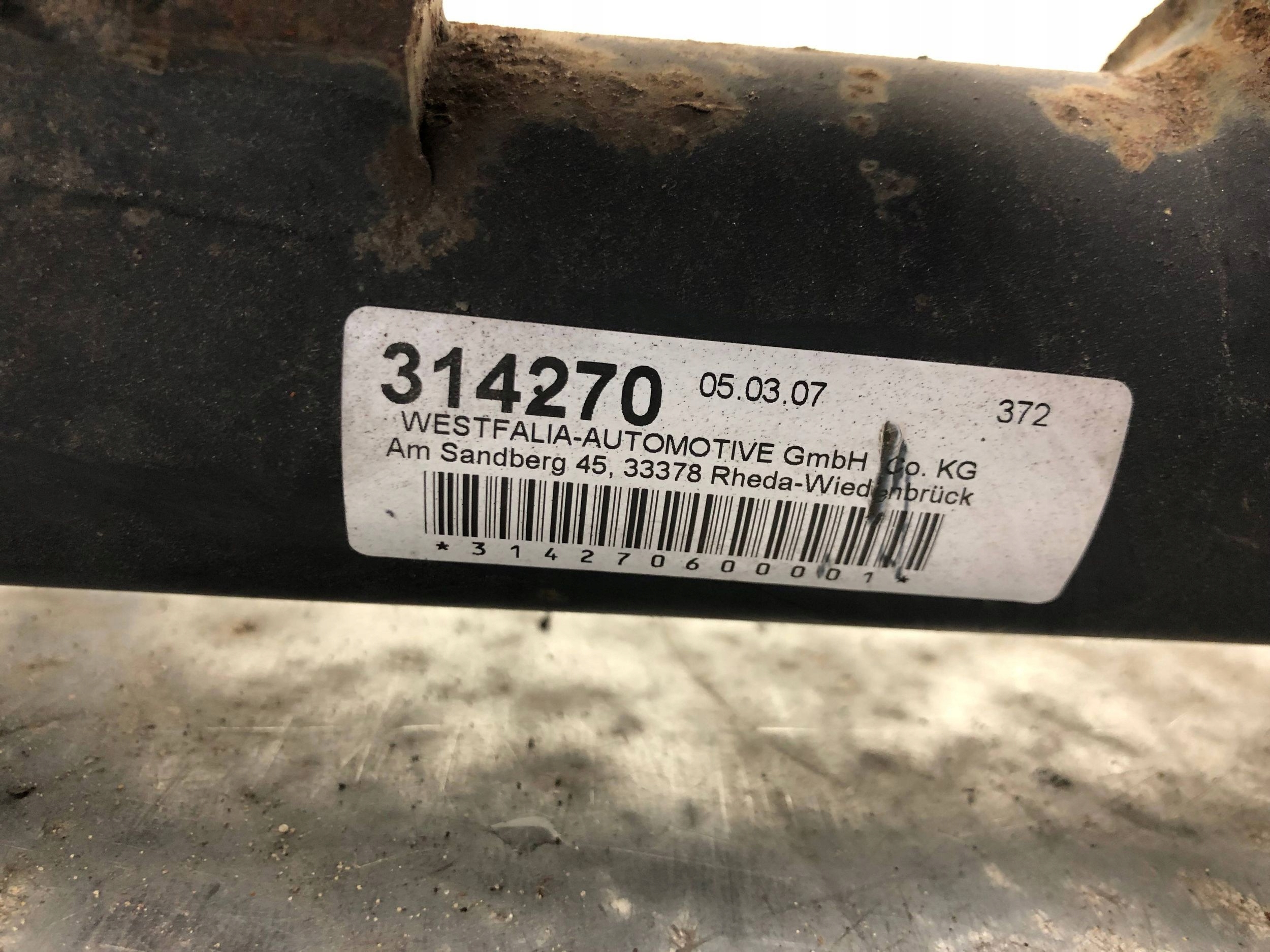 tow OPEL ZAFIRA A 314270