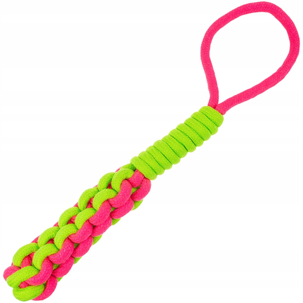 

Zabawka dla psa Sznur pleciony szarpak z rączką