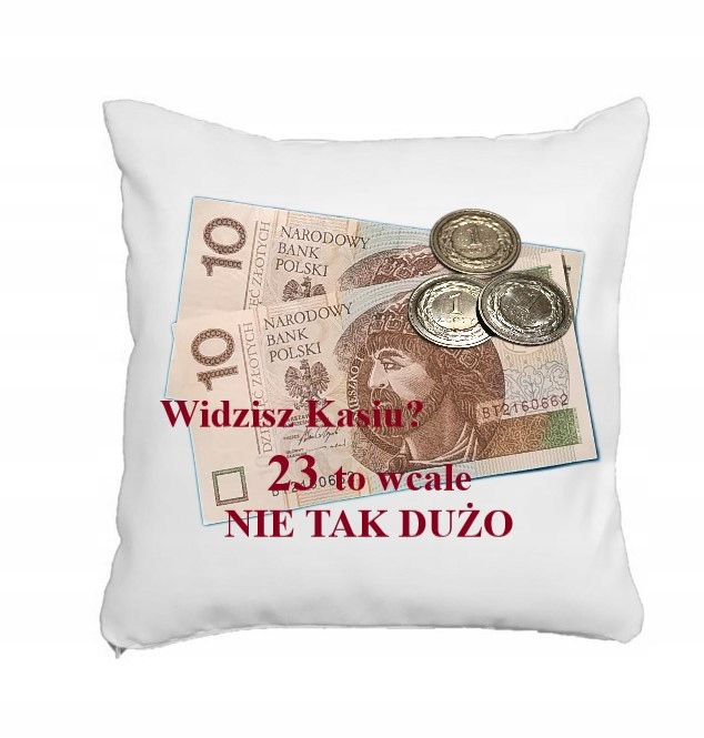 

Poszewka poduszka Twoj tekst życzenia na urodziny