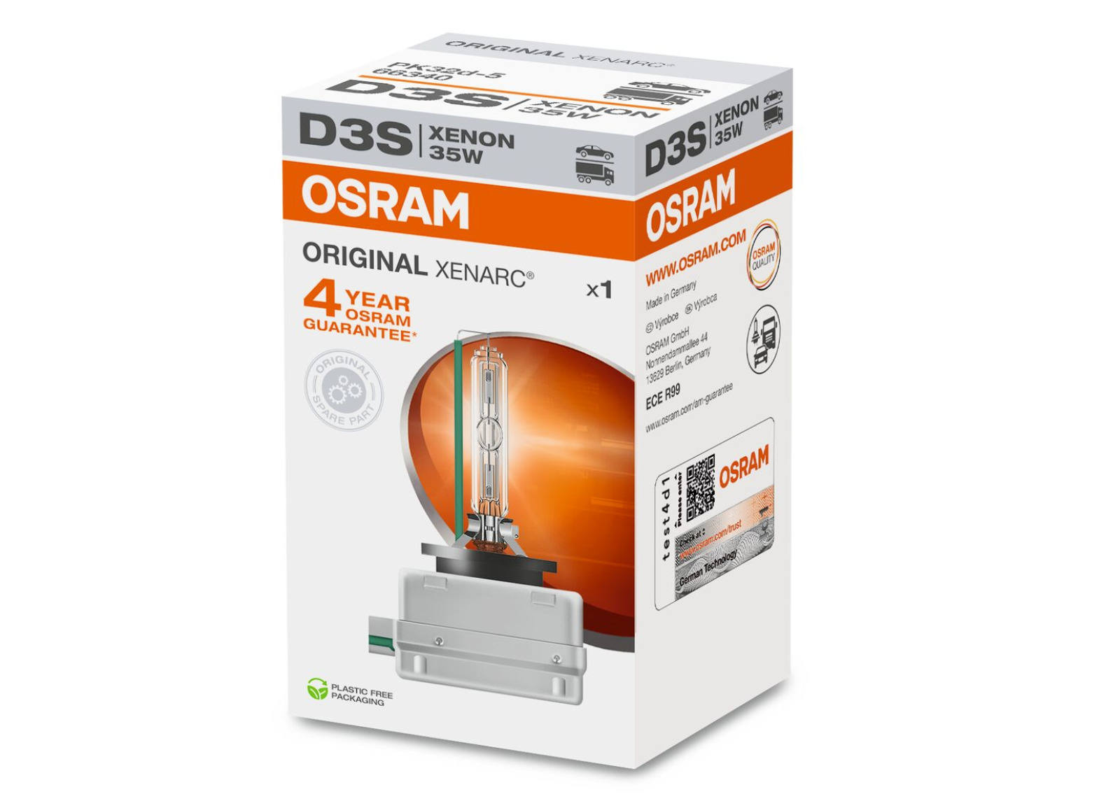 Osram Xenarc Original D3S xenónová výbojka, 35 W, PK32d-5, 1ks v balení