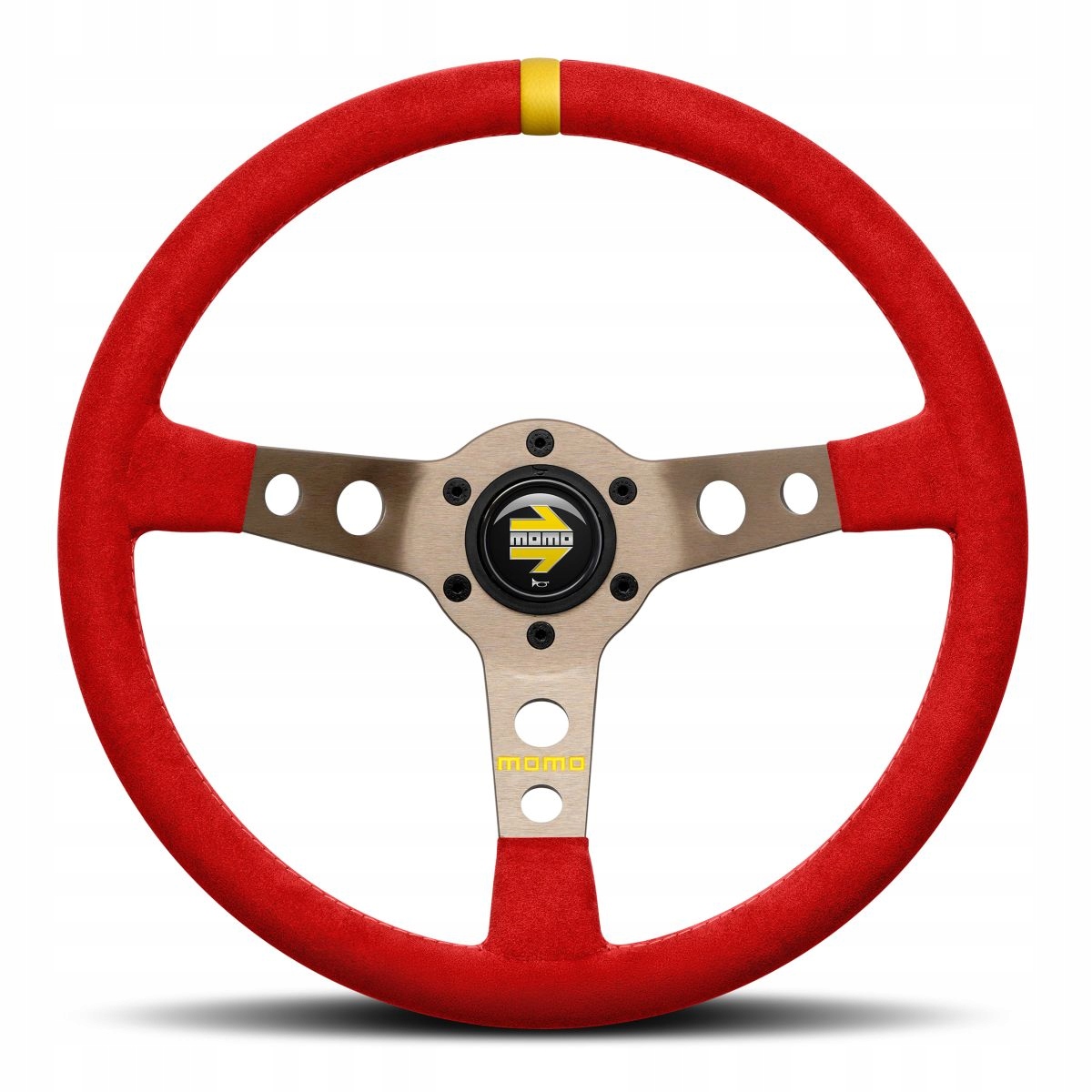 Športový volant Momo Model 07 Color Nfc 350 mm mikrovlákno Červený