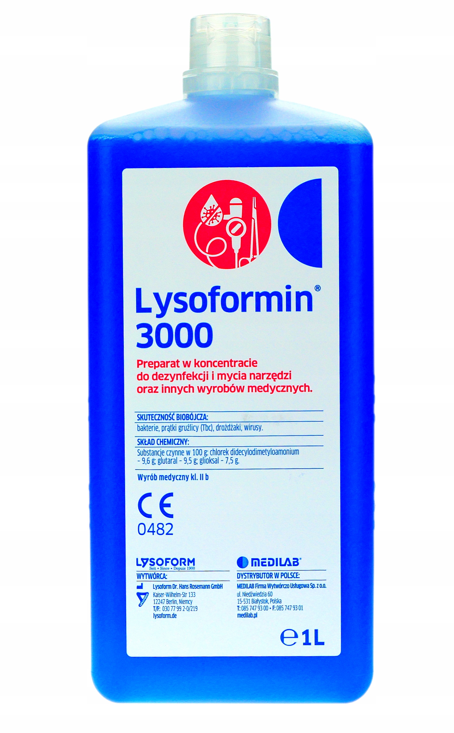 

Lysoformin 3000 1L Dezynfekcja Narzędzi Koncentrat