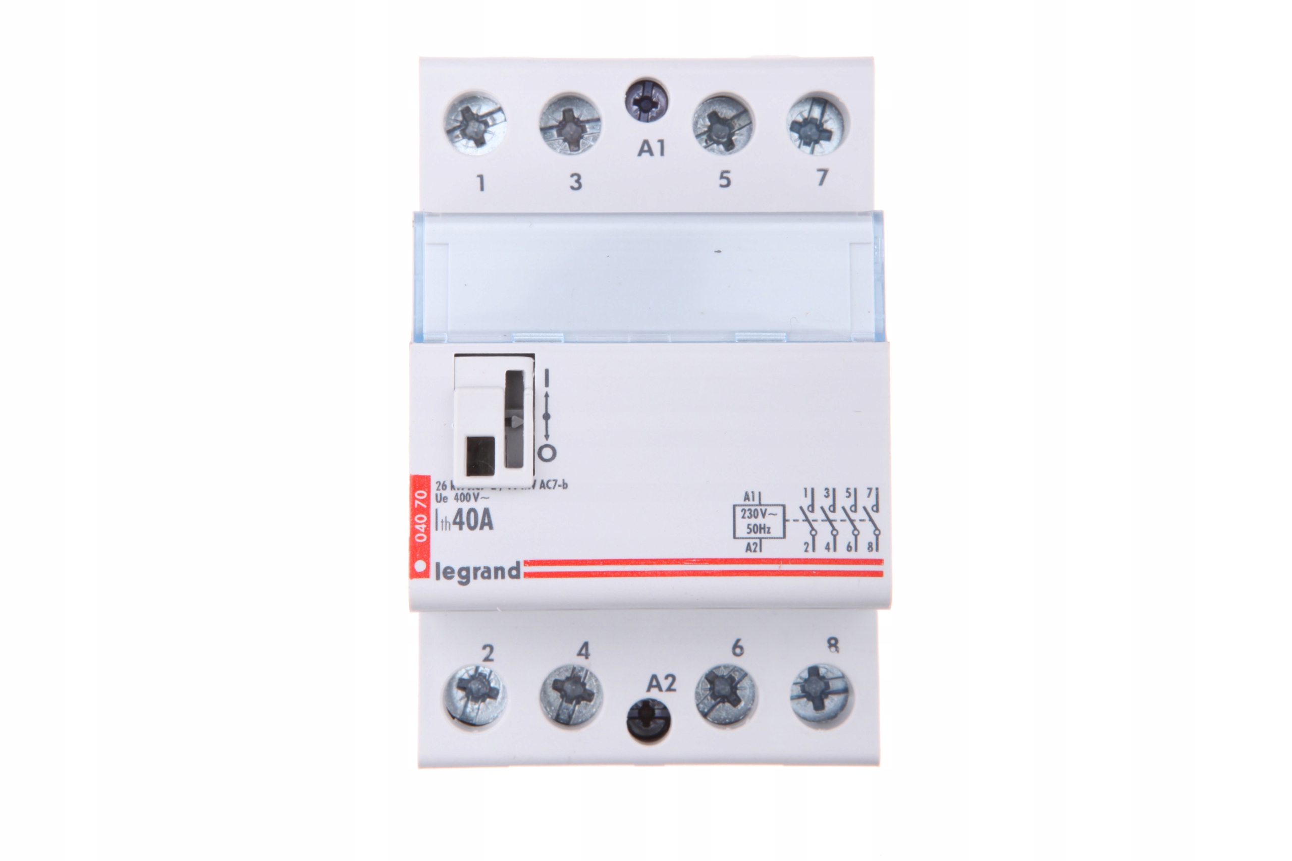 Modulárny stýkač Legrand 40A 230V IP20 3-modulový