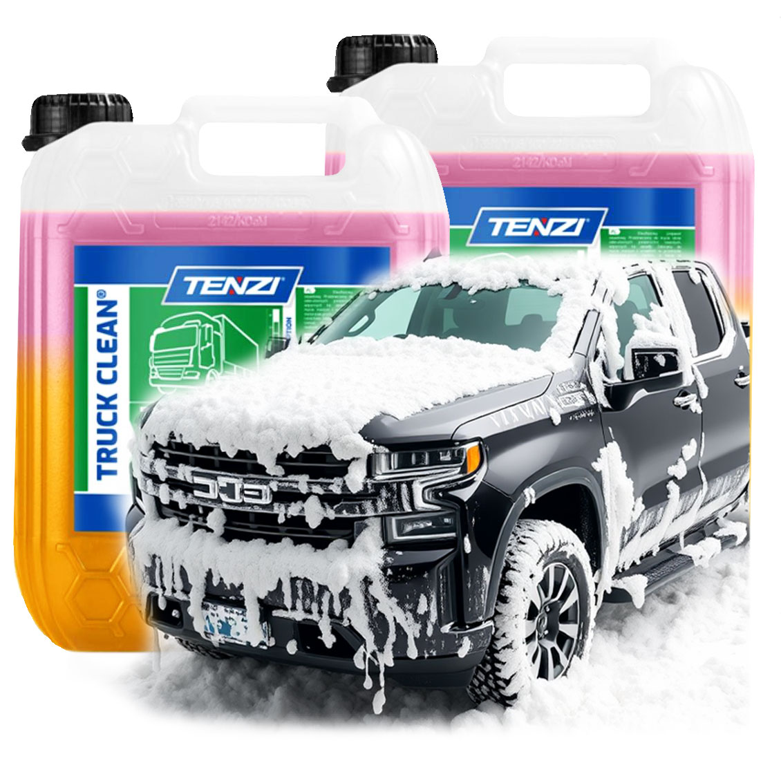 2x 5L Tenzi Truck Clean aktywna piana do mycia aut plandek ciężarówek 10L