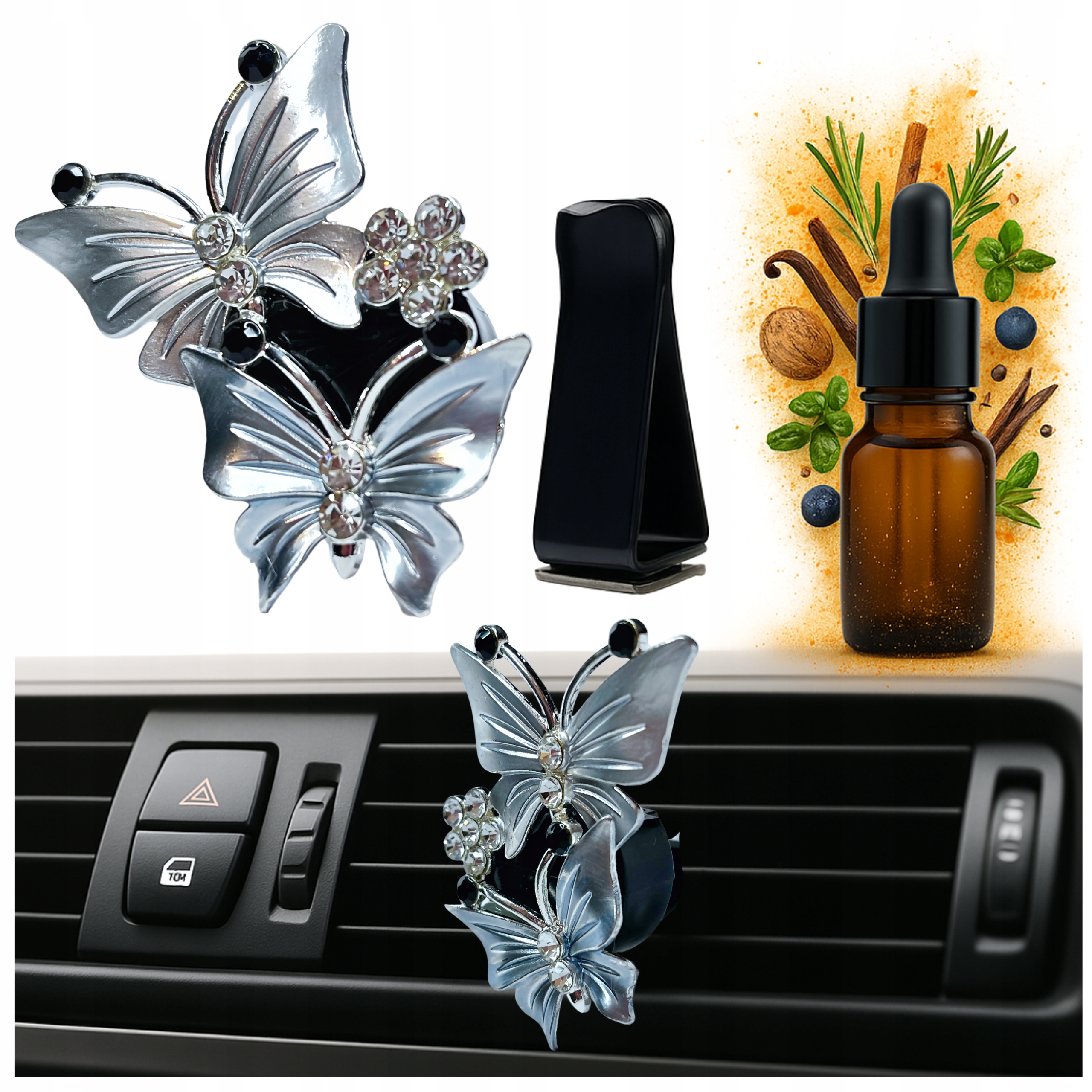 Motyl Dyfuzor Do Olejków Zapach Do Samochodu Ozdoba Do Kratki Nawiewu