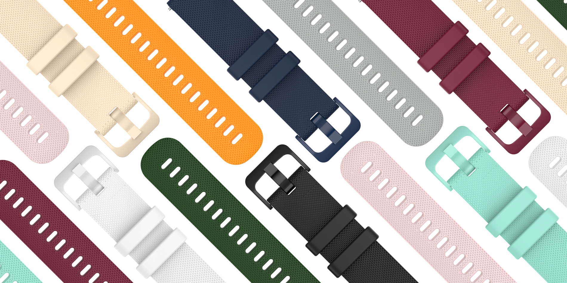 Silikonowy pasek do GARMIN Vivoactive 4 / Venu 2 Kod producenta TWBQR22PK01