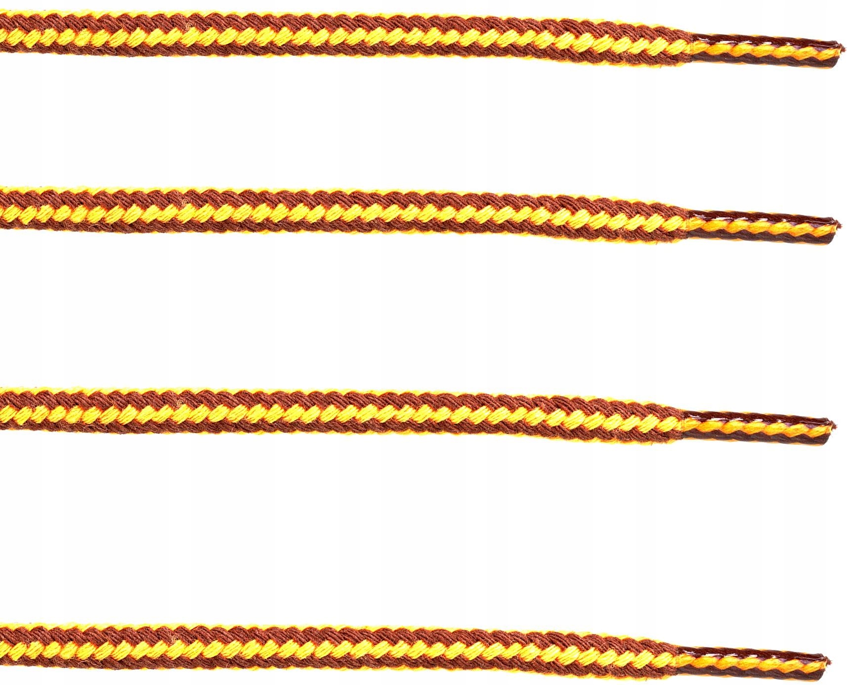 ŻÓŁTO-BRĄZOWE SZNURÓWKI DO BUTÓW ROBOCZYCH 100 CM Model SZNURÓWKI DO BUTÓW ROBOCZYCH BHP OBUWIA ROBOCZEGO