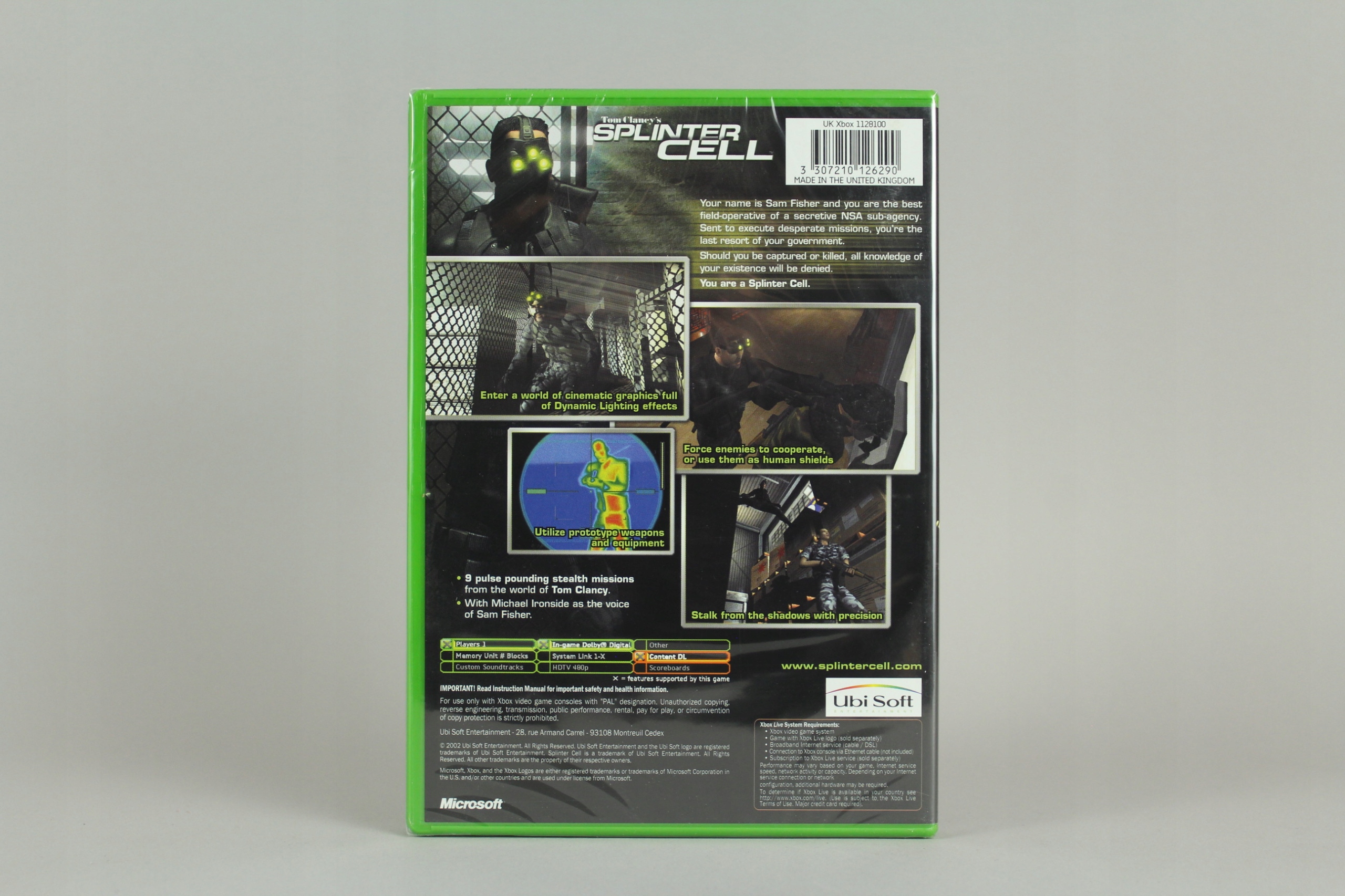 TOM CLANCY'S SPLINTER CELL XBOX Tematyka gry akcji