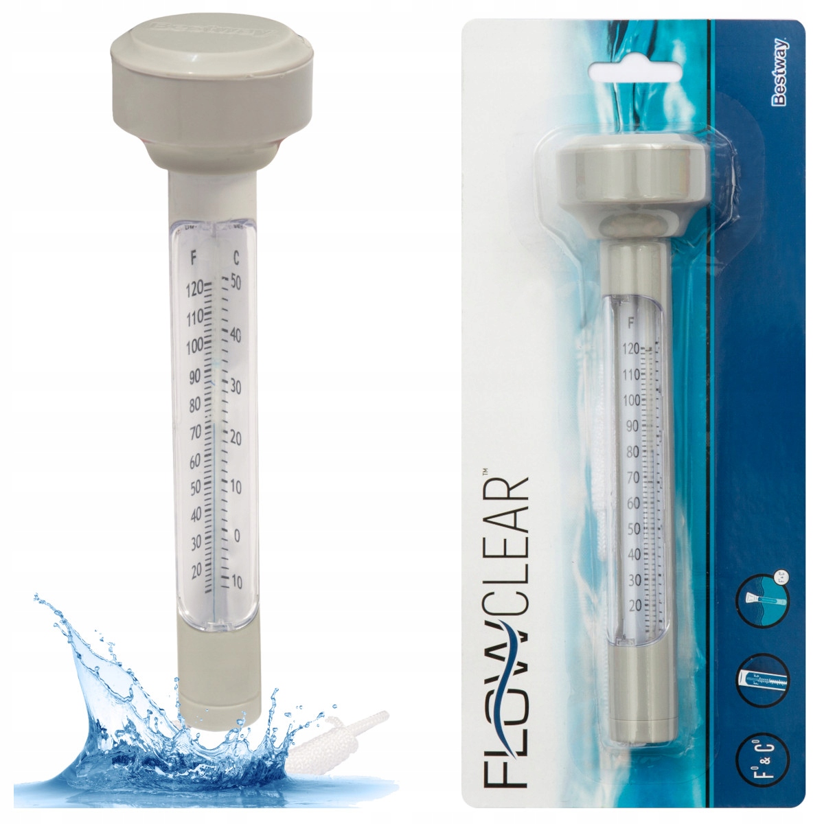 Termometr Basenowy Pływający do Wody w Basenie Bestway 58072 Jacuzzi Basen