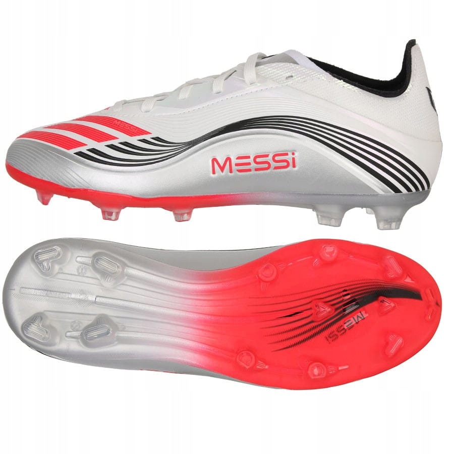 Buty adidas F50 Messi Elite Jr Fg JP7451 36 2/3, Biały