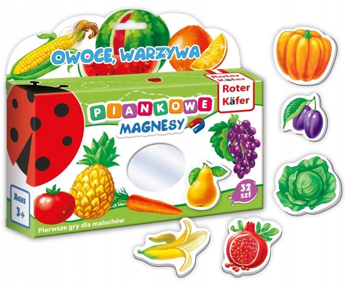

Magnesy piankowe Owoce warzywa puzzle magnetyczne