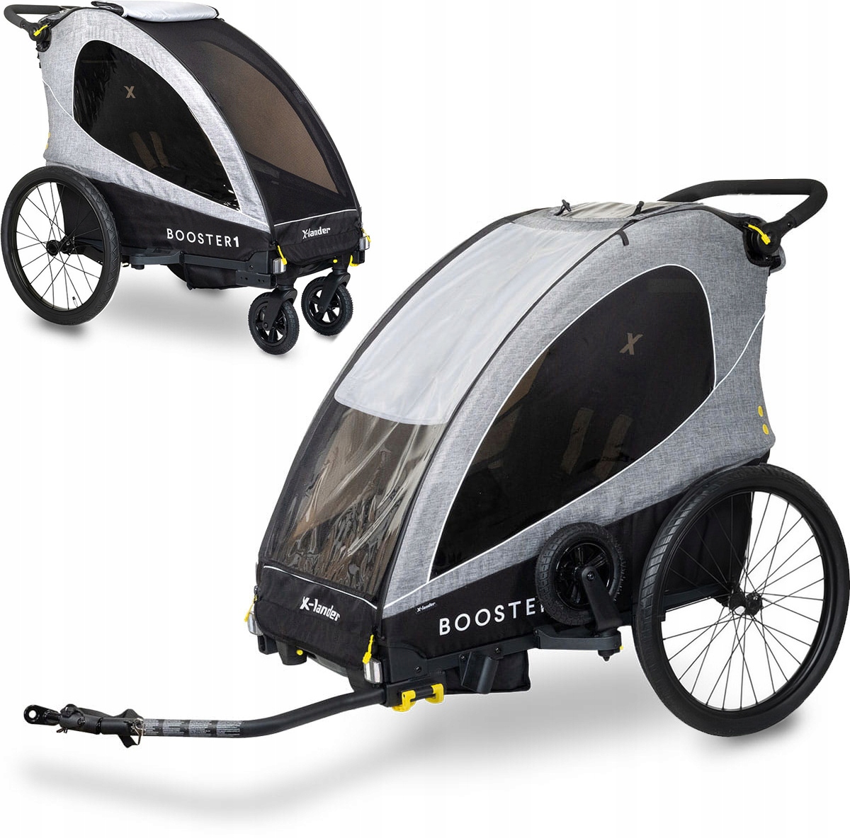 X-lander Booster 1 Fun - Wielofunkcyjna Przyczepka Rowerowa Wózek Do Rowera