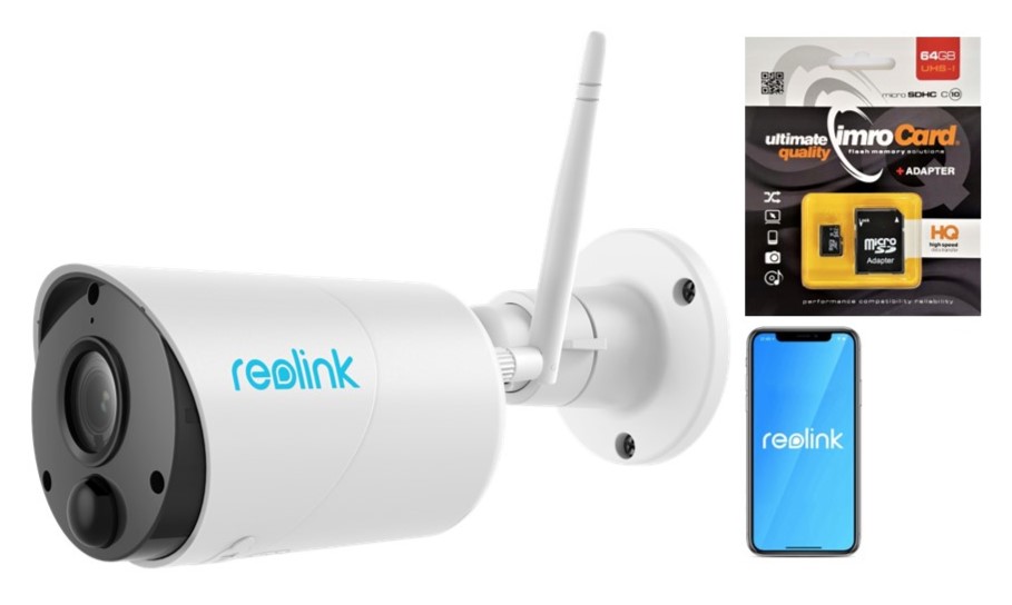 Kamera Reolink Argus B320 3MP batéria 2K Karta 64GB