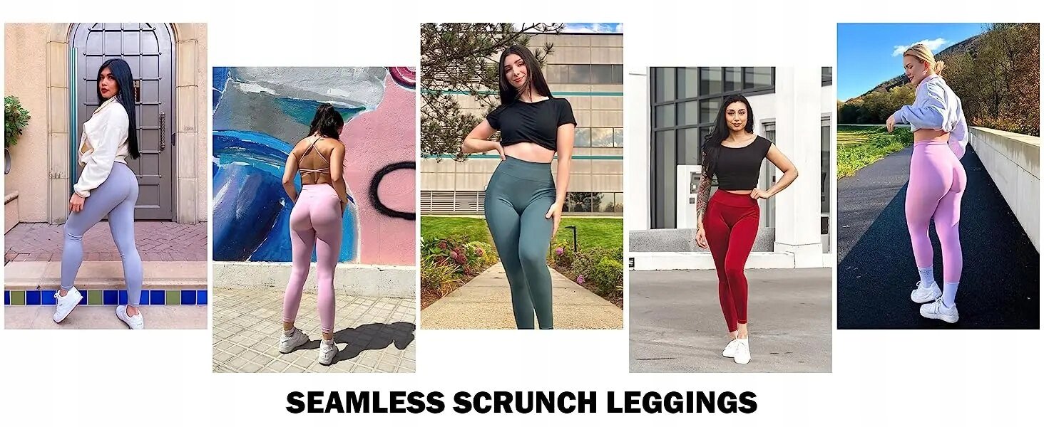 Women Seamless Scrunch Butt GYM Leggings Women Push Up Workout Activewear  Tights Fitness Stretchy High Waist Sports Yoga Pants