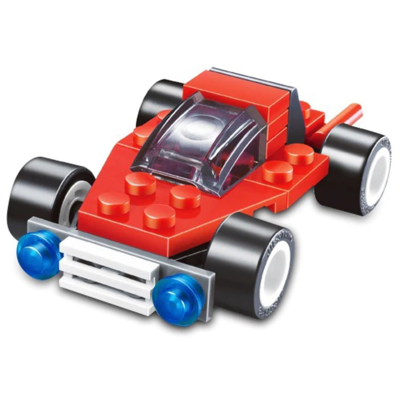 

Klocki Zestaw Samochód Wyścigowy czerwony F032