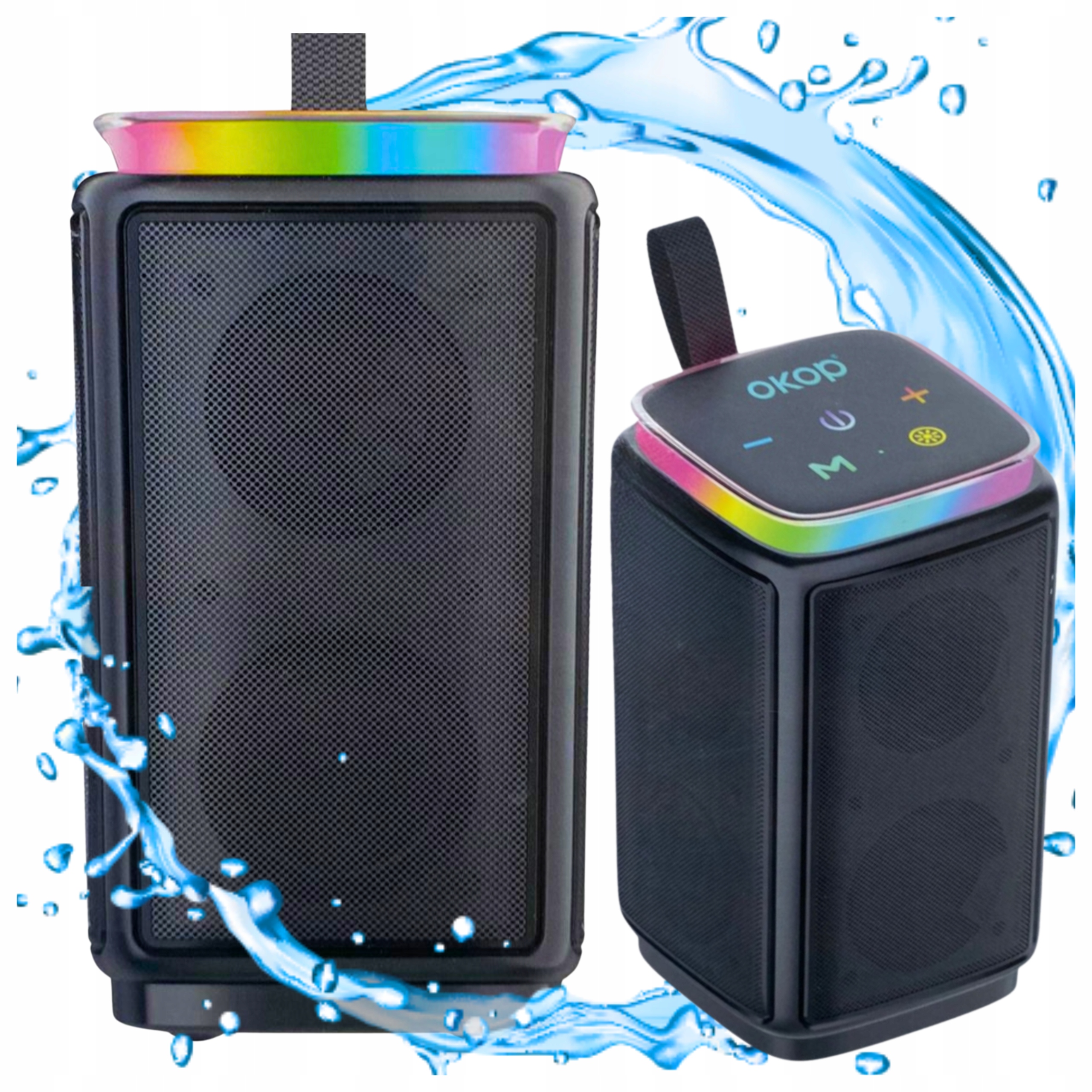 360 Stupňů Stereo Bluetooth reproduktor s rádiem Přenosný bezdrátový reproduktor