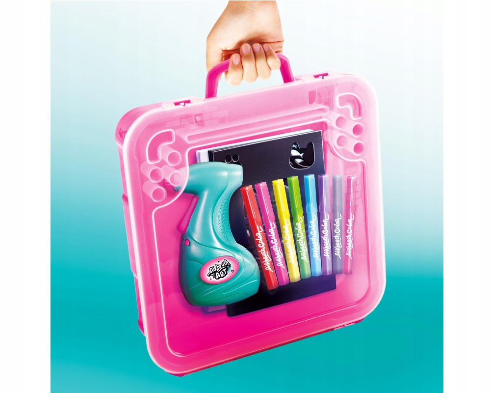 MAŽOJO MENININKO LAGAMINAS DIZAINO MENAS SU AEROGRAFIKU KŪRYBINIU RINKINYS EPEE Lytis mergaitėms