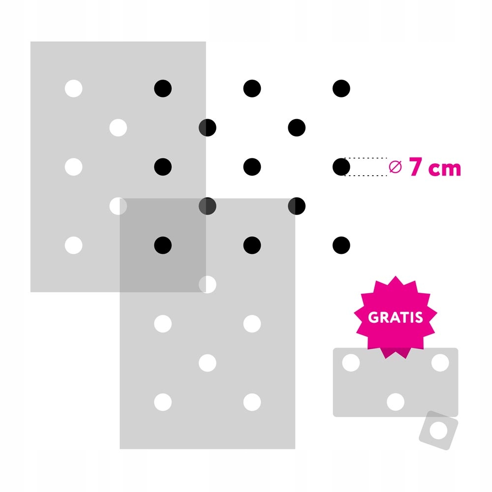 

Polka Dot 3 kółko 7 cm szablon malarski
