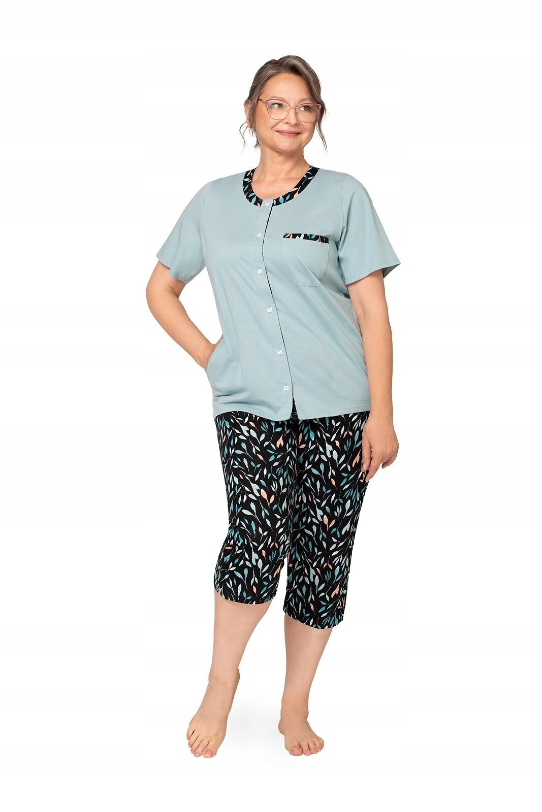 Dámské Pyžamo Olga I 261 Kr XL tyrkysová