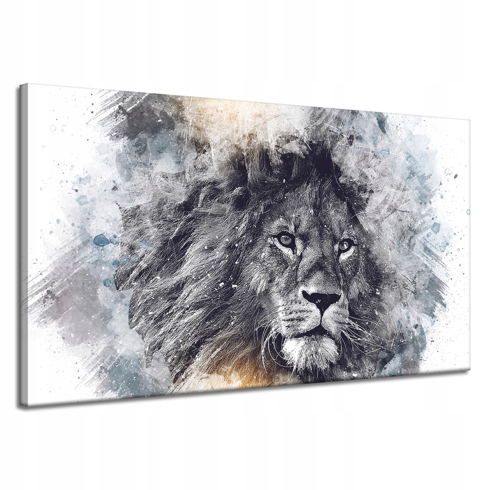 Obraz na plátně Černá Tvář Smutného lva 120x70 cm Ideální jako dárek