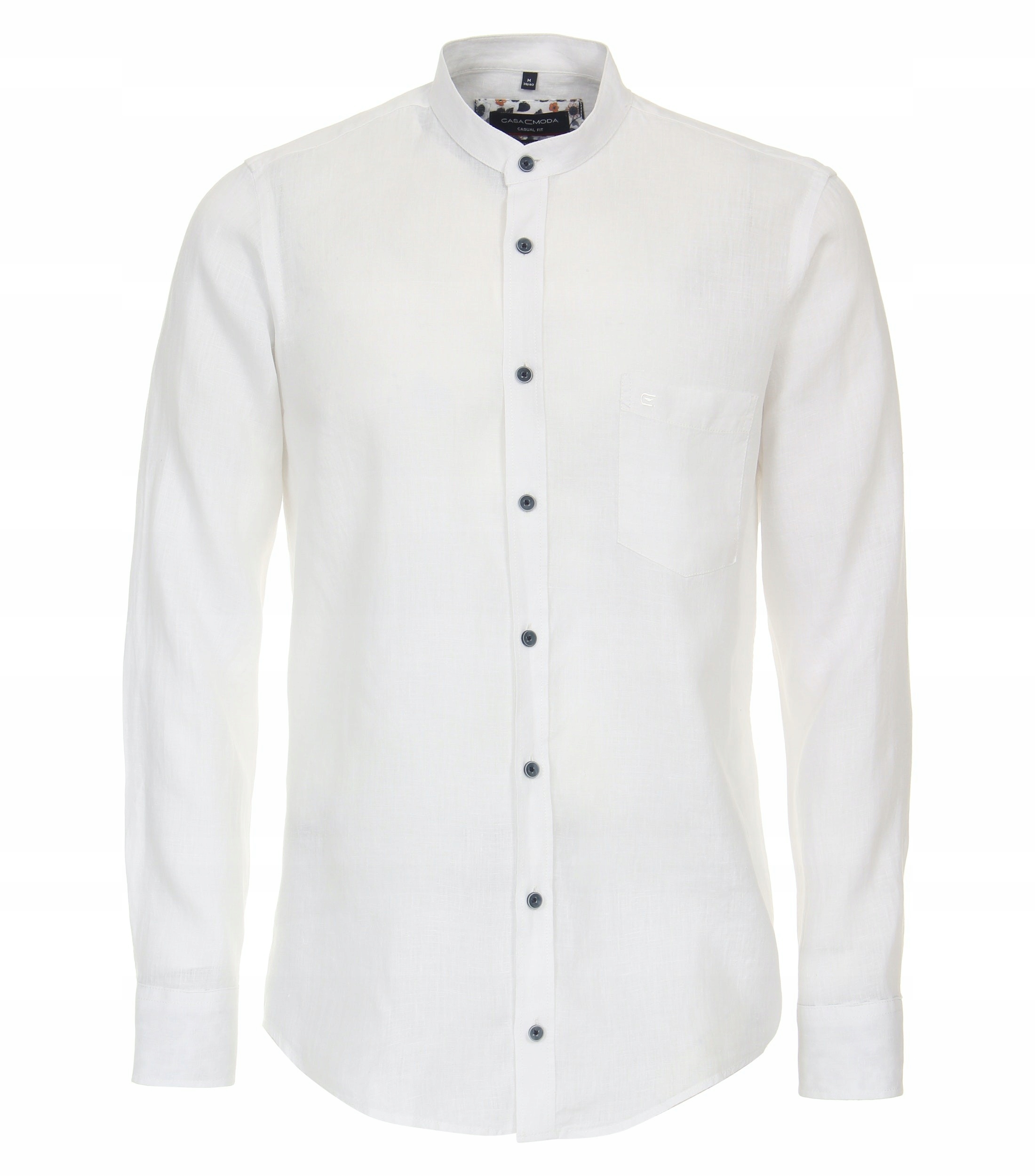 Casamoda Velké Rozměry Lněná Košile Na Stojáčku 5XL 170 cm