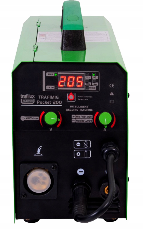 SPAWARKA MIGOMAT TRAFILUX POCKET 200 SYNERGIA 2T Kod producenta POCKET PÓŁAUTOMAT IGBT MMA TIG