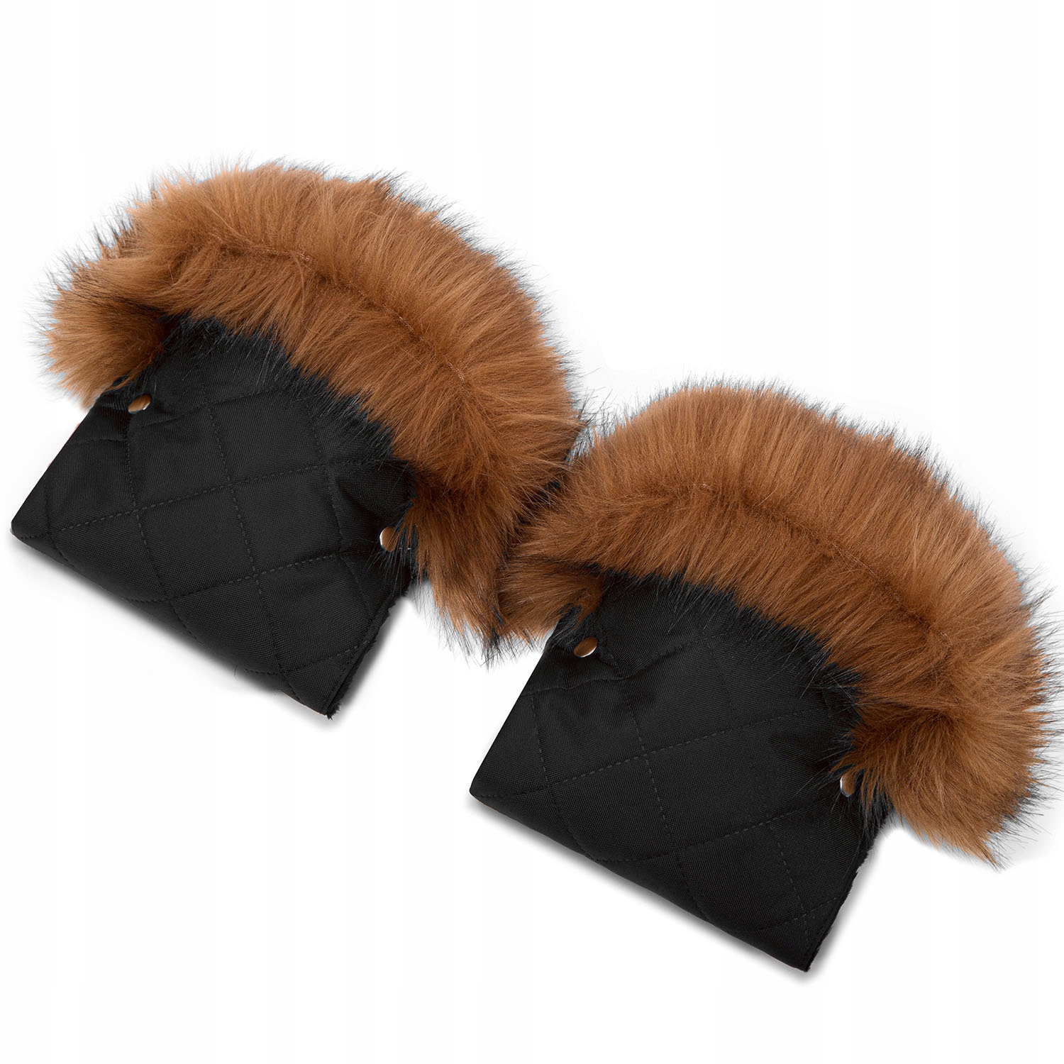 Mufka Mufki Ocieplane Rękawiczki do Wózka Futerko Długość (cm) 22 cm