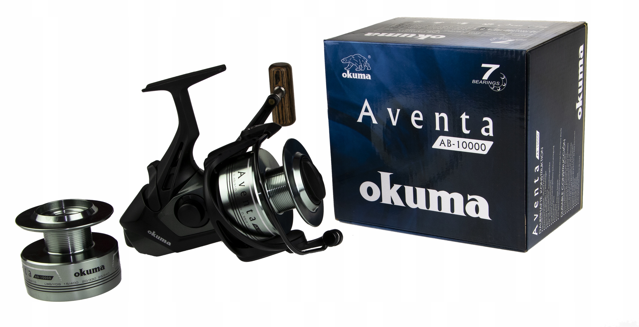 1+1 Kołowrotek Okuma Aventa Baitfeeder 10000 - SET1-AB-10000 - 14280861137  