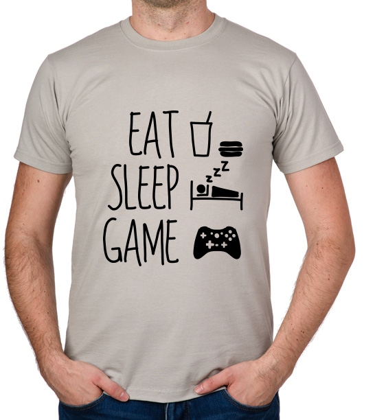 

koszulka Eat Sleep Game prezent
