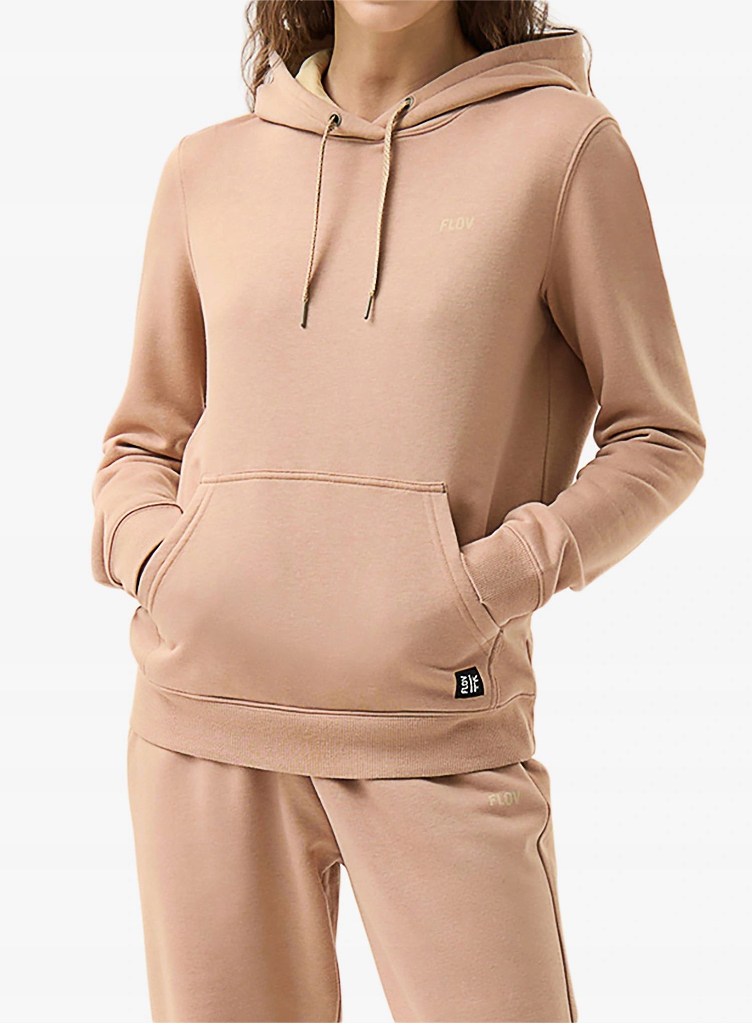 Bluza damska z kapturem Flov Alpena Hoodie beige M