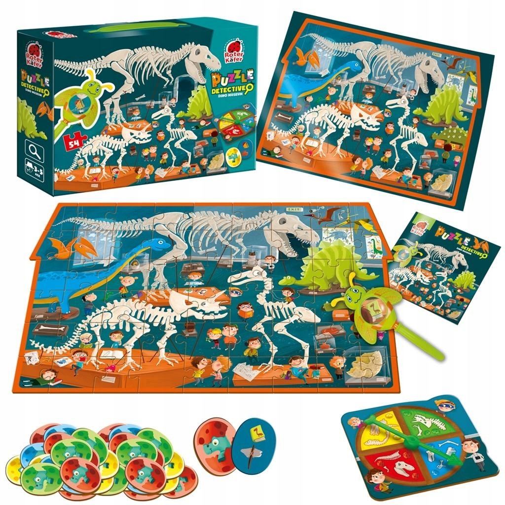 

Roter Kafer Puzzle Detective Dino museum 1080-05