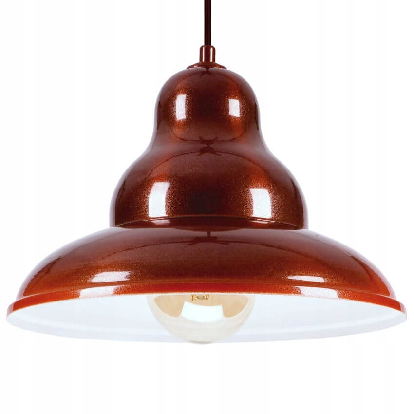 Bulma 1 Závěsná lampa Industriální, kovová, bordó 1xE27
