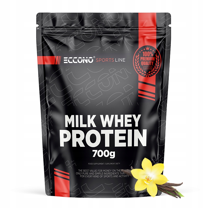 Eccono Milk Whey Protein 700 g Bílkoviny Na Noc Kasein Wpc Glycin Glutamin W