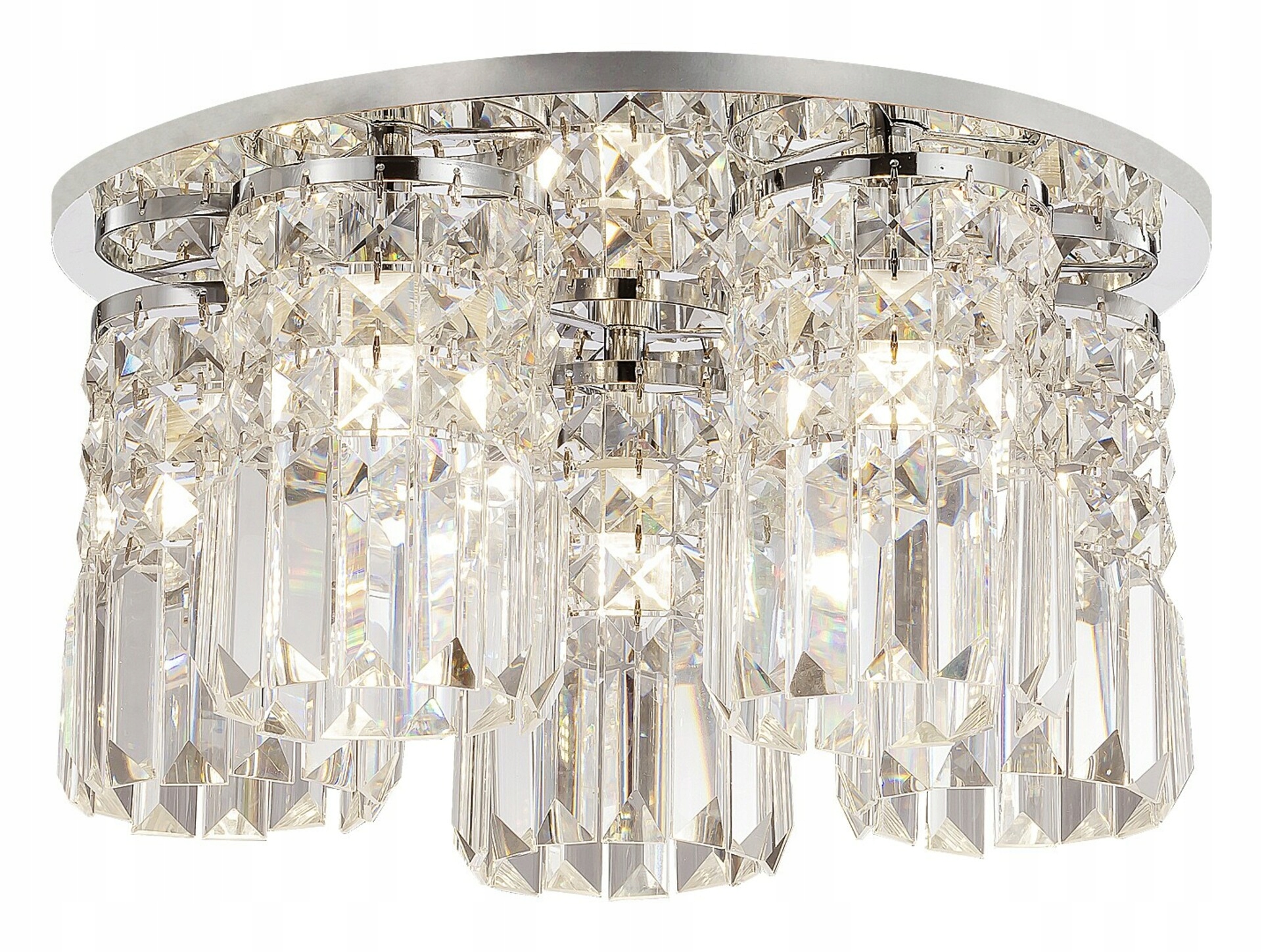 Rabalux Rosanna 3570 stropné svietidlo, 5xG9, chróm sklo, Ø38cm, IP20