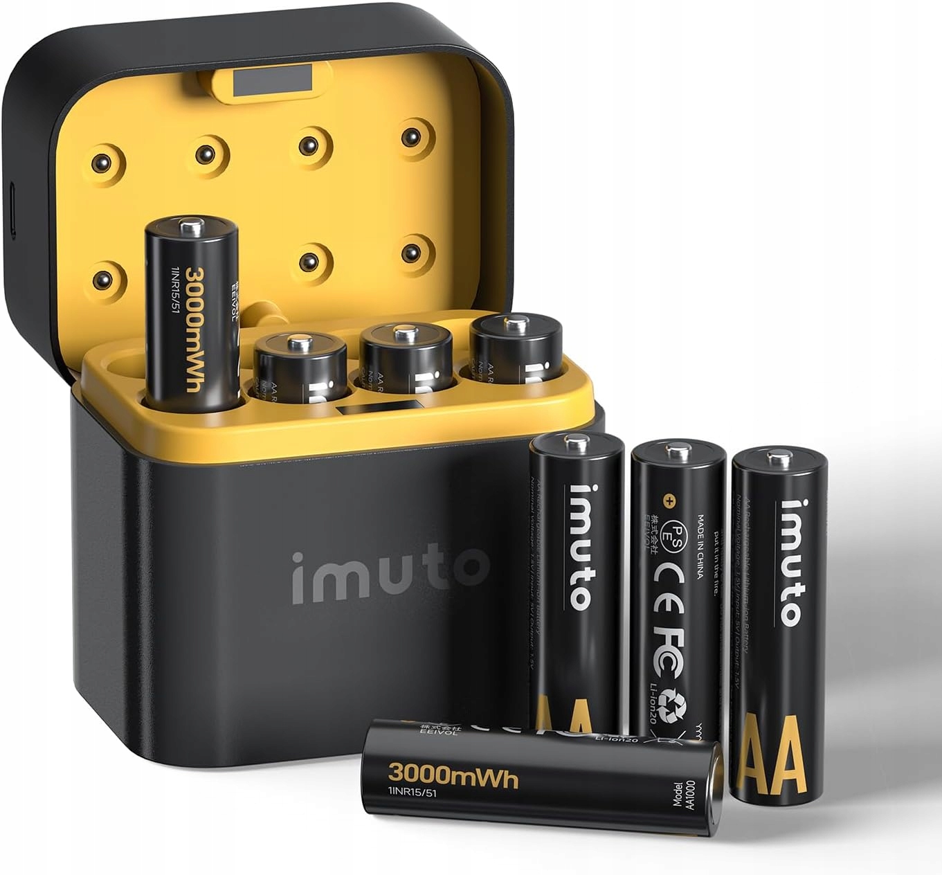 Akumulator Aa Litowy 3000MWH Zestaw Ładowarka 8 Sztuk R6