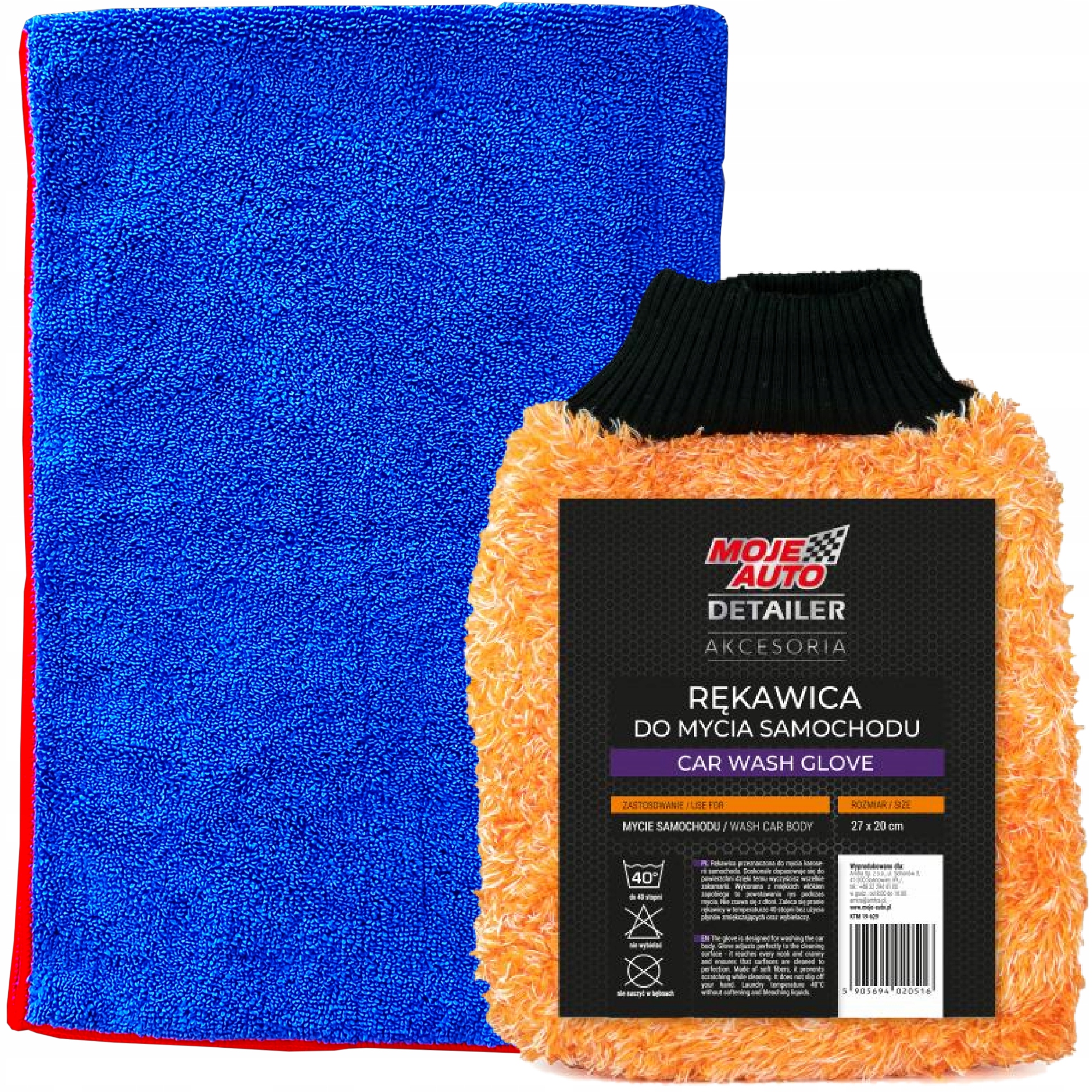 

Ręcznik Rękawica Zestaw do mycia osuszania auta