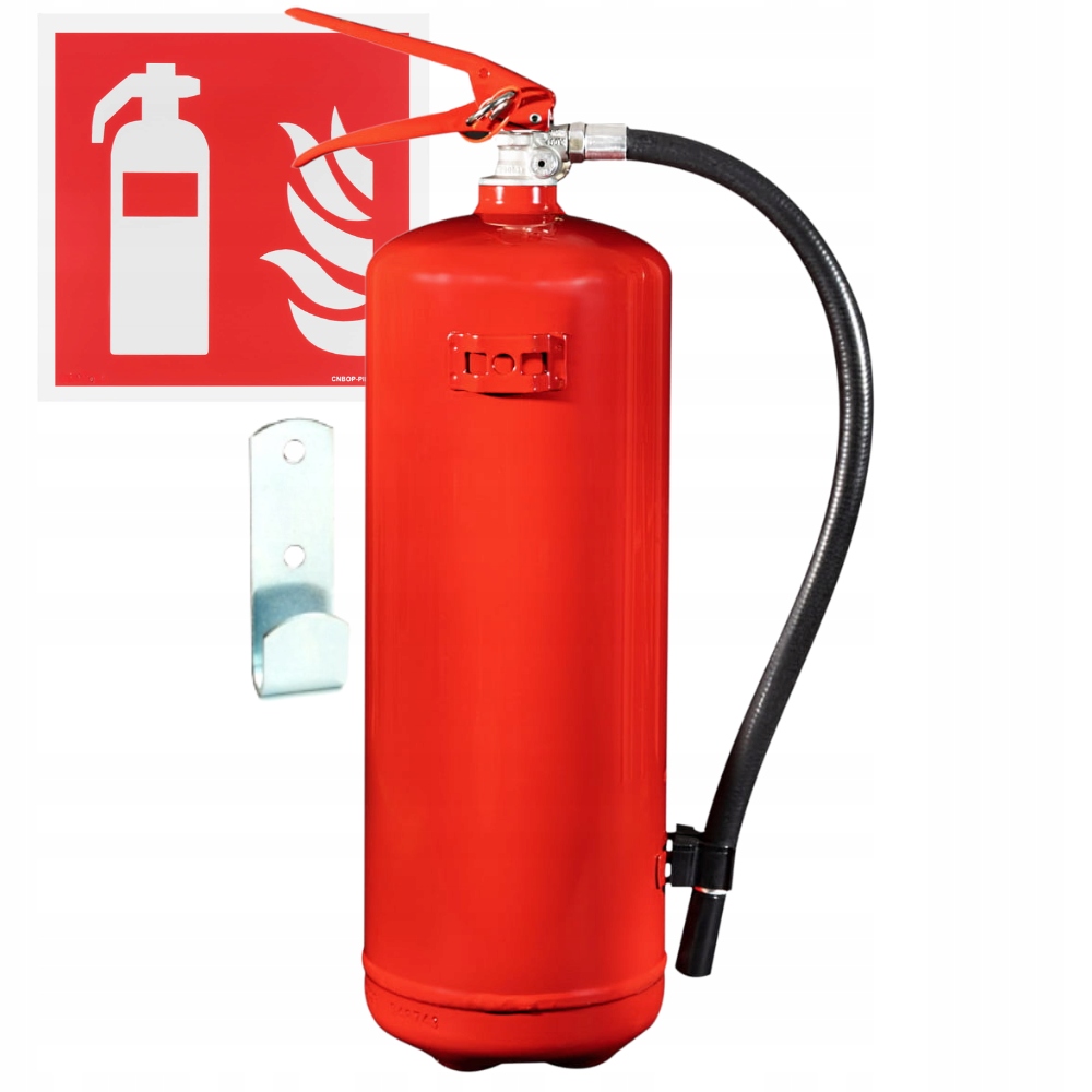 Gaśnica Proszkowa 6kg HOMPACK24 Wieszak Stalowa Znak Gaśnica Iso